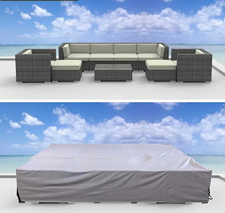 45 Size Patio furniture cover Oxford Cloth Rectangle Furniture Dustproof For Rattan Table Cube Chair Sofa Waterproof Rain Cover