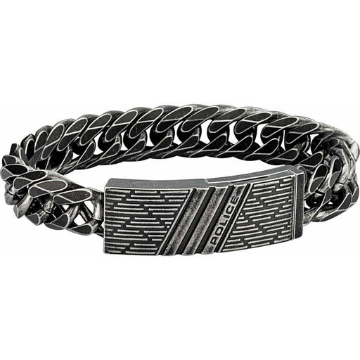 Mens Bracelet By Police Pj26287bse02l Stainless Steel 19 Cm