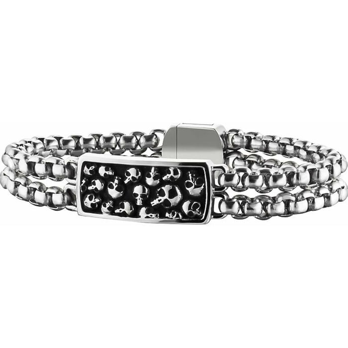 Mens Bracelet By Police Pj25698bss01l Stainless Steel 22 Cm