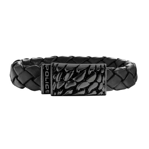 Mens Bracelet By Police Pj25729blb01s Leather