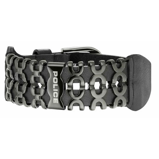 Mens Bracelet By Police Pj26145blb02 Leather 19 Cm