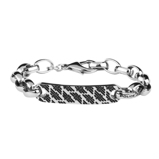 Mens Bracelet By Police Pj26355bss01s Stainless Steel 19 Cm