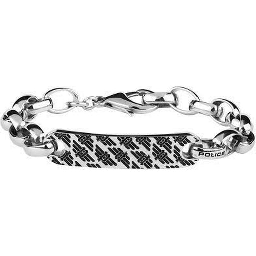 Mens Bracelet By Police Pj26355bss01l Stainless Steel 21 Cm