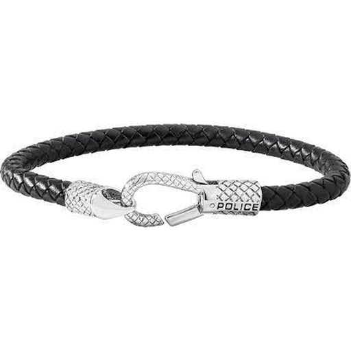 Mens Bracelet By Police Pj26491blb01 Leather 19 Cm