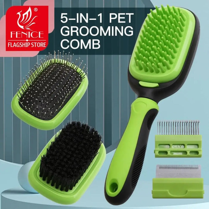 5-in-1 Air Cushion Pet Grooming Comb Dog Cat Massage