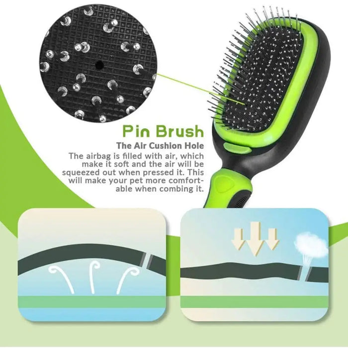 5 In 1 Dual Side Detachable Pet Grooming Hair Brush