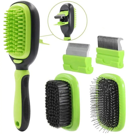5 In 1 Dual Side Detachable Pet Grooming Hair Brush