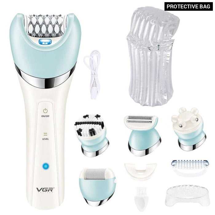 5 In-1 Women Electric Facial & Body Hair Removal Razor For Women