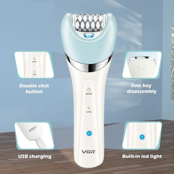 5 In-1 Women Electric Facial & Body Hair Removal Razor For Women