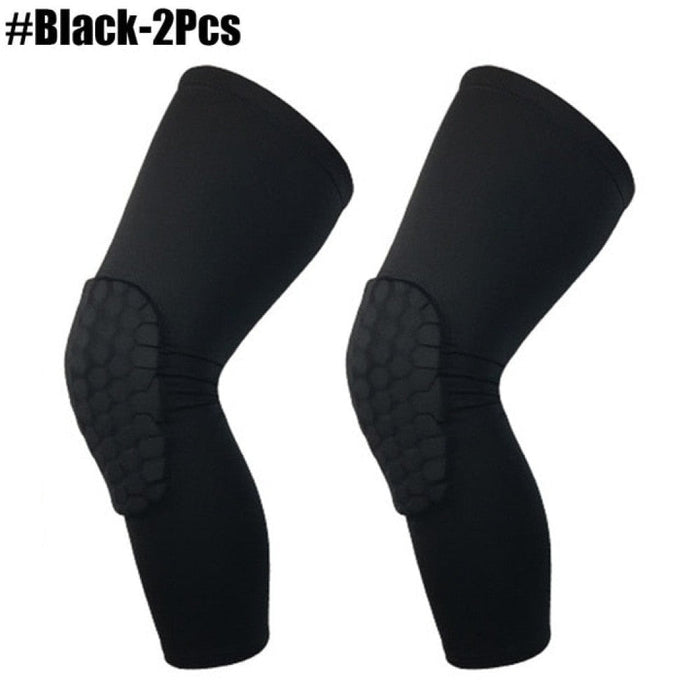 Youth Crash Honeycomb Breathable Knee Pad Compression Leg Sleeves For Cycling Football Basketball