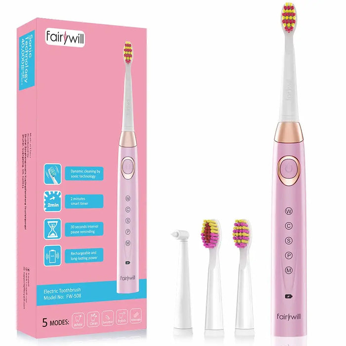 5 Modes Smart Timer Rechargeable Whitening Sonic Toothbrush