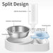 500ml Eco-friendly Stainless Steel Detachable Pet Feeder