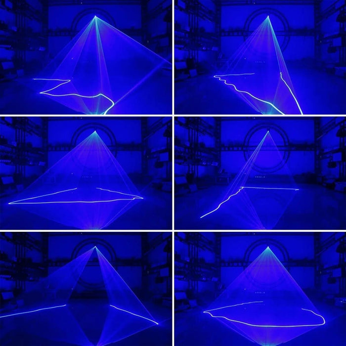 500mW Blue Green DJ Disco Laser Beam Line Scanner Projector Dance Party Wedding Holiday Bar Club DMX Stage Lighting Effect
