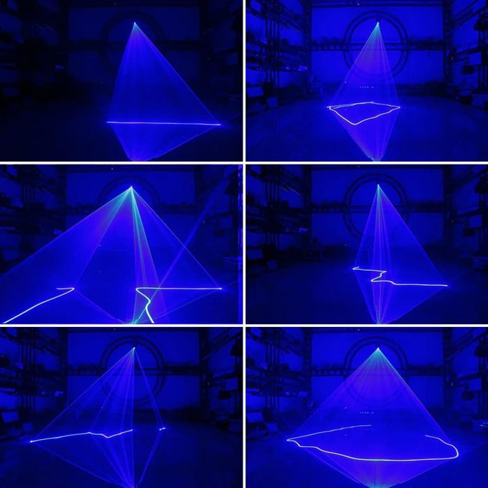 500mW Blue Green DJ Disco Laser Beam Line Scanner Projector Dance Party Wedding Holiday Bar Club DMX Stage Lighting Effect