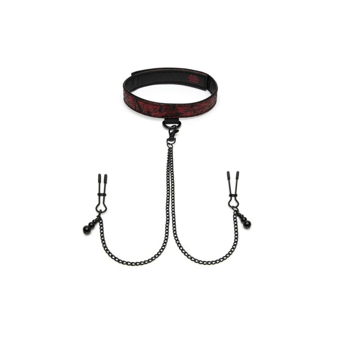 Collar With Nipple Clamps By Fifty Shades Of Grey Sweet Anticipation