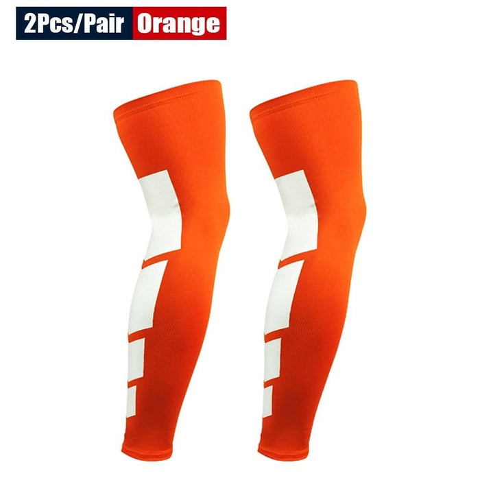 2Pcs/Pair Sun Protection Full Leg Long Sleeves for Running Basketball Football