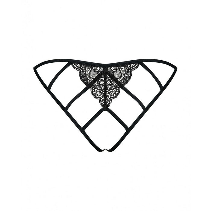 Miamor Open Panties By Obsessive 09912 Black Sm