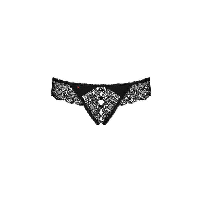 Miamor Thong With Lace By Obsessive Miamor Black Sm