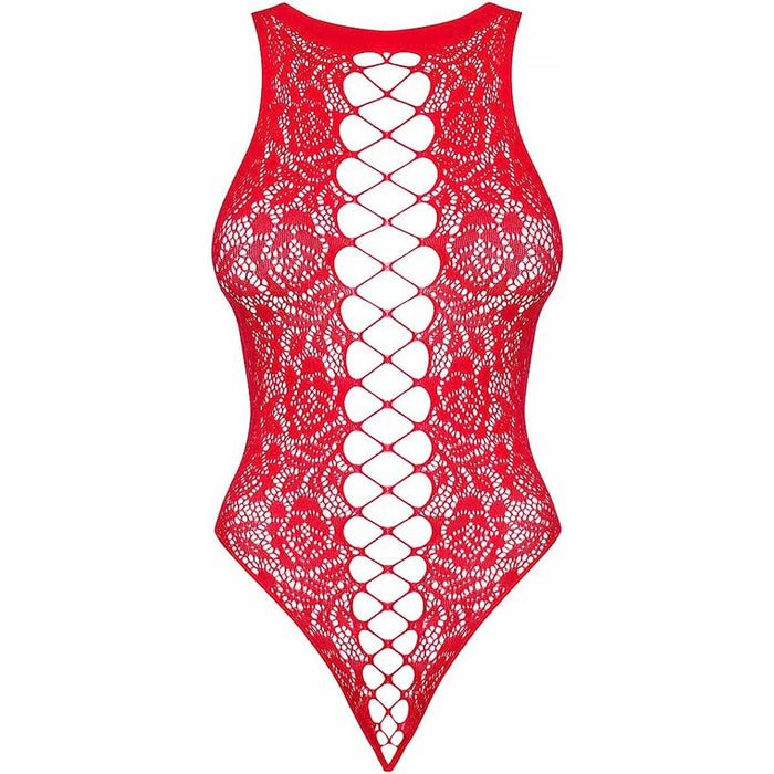 Leotard By Obsessive B120 Red S/M/L