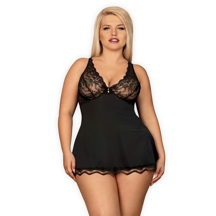 Babydoll By Obsessive Luvae Xxl / Xxxl Black