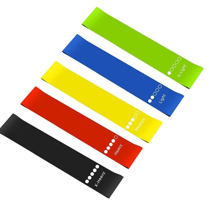 5Pcs Elastic Body Shaping Slimming Stretch Resistance Band For Yoga Gym