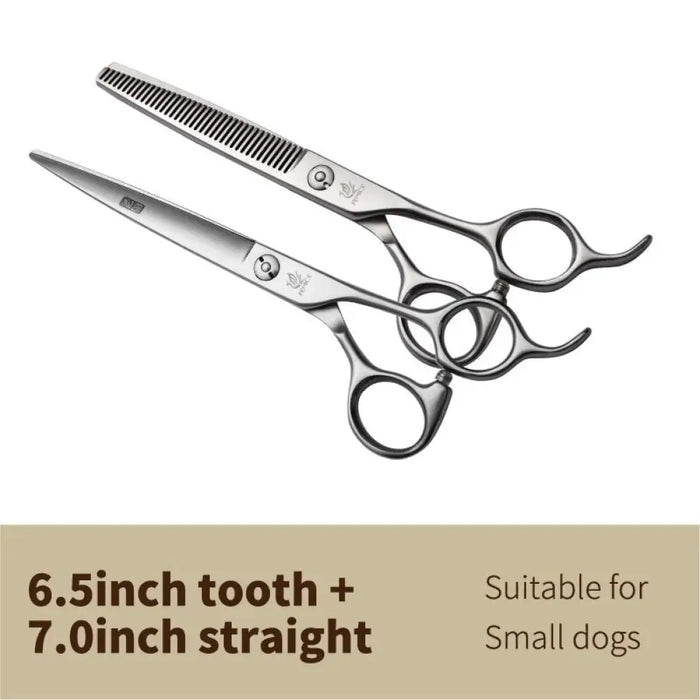 6.5 7.0 7.5 8.0 Pet Grooming Scissors Set Dog Hair Cutting