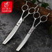 6.5 7 Inch Curved Thinning Scissors Pet Dog Grooming Shears