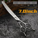6.5 7 Inch Curved Thinning Scissors Pet Dog Grooming Shears