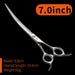 6.5 7 7.5 Inch Pet Dogs Gromming Scissors Curved Shears Up