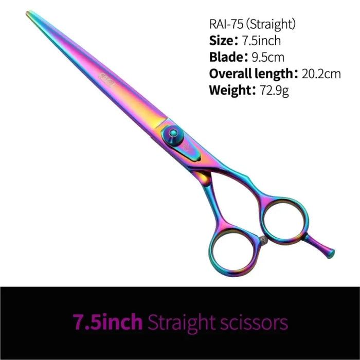 6.5 7.5 Inch Pet Dog Grooming Thinning&cutting Scissors Set