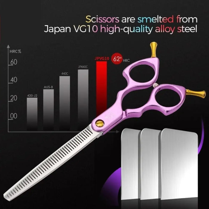 6.5 Inch Vg10 Steel Professional Pet Scissors Dog Grooming