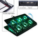 6 Usb Led Aluminum Adjustable Cooling Pad for Laptop