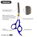 6 Inch Blue Professional Thinning & Cutting Scissors