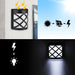 Vibe Geeks 6 Led Outdoor Solar Wall Lights Garden Step