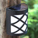 Vibe Geeks 6 Led Outdoor Solar Wall Lights Garden Step