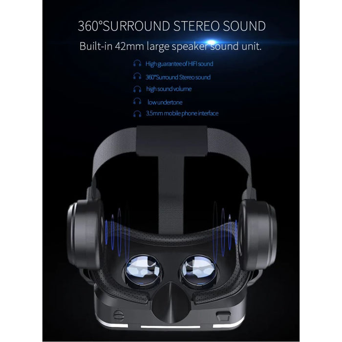 6.0 Version 3D Virtual Reality Stereo Helmet Vr Headset With Remote Control For Ios Android