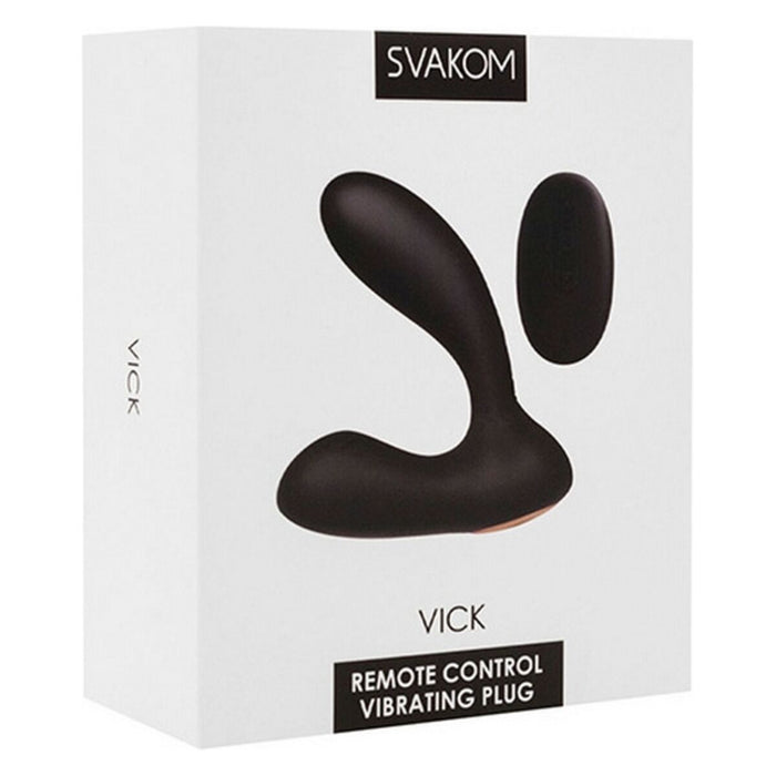 Vick Powerful Plug Silicone Noir Prostate Massag By Svakom