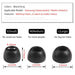 6pcs Anti-drop Noise Reduction Memory Foam Ear Tips