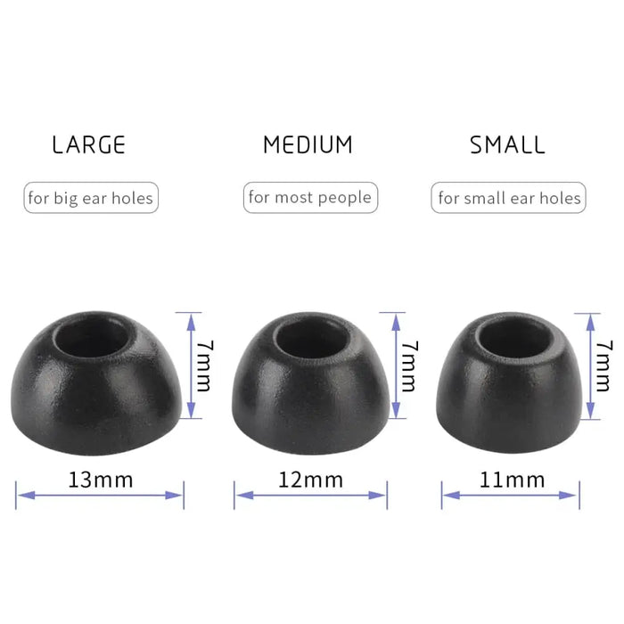 6pcs Anti-slip Noise Reducing Memory Foam Ear Tips For Jbl