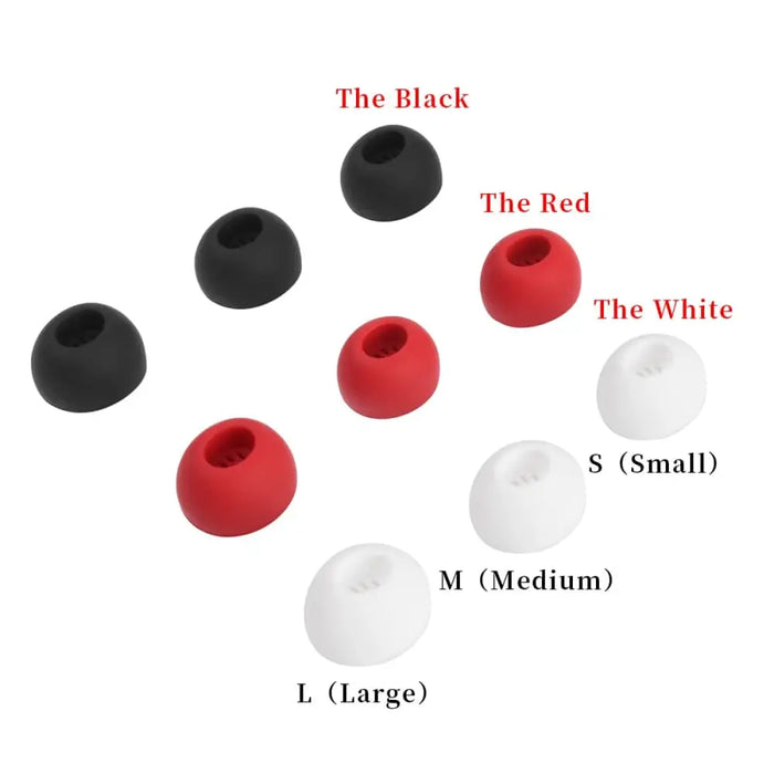 6pcs High Quality Noise Reduction Silicone Ear Tips