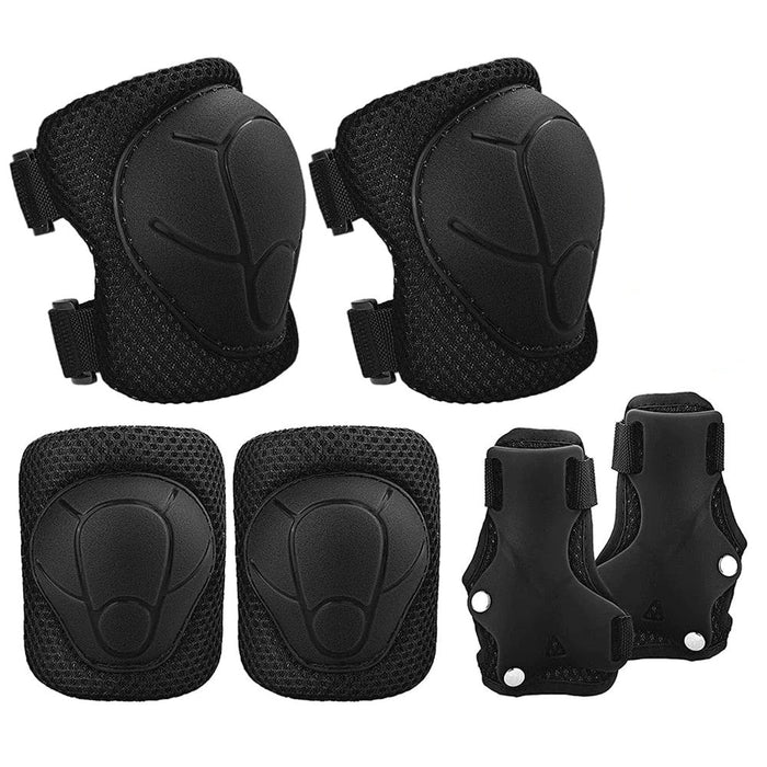 6PCS Kids Knee Elbow Wrist Guard Protective Gear for Skatings Cycling