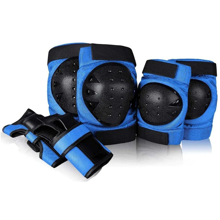 6Pcs/Set Knee Elbow Pads Wrist Guards Protective Gear Set for Roller Skating Cycling Sports