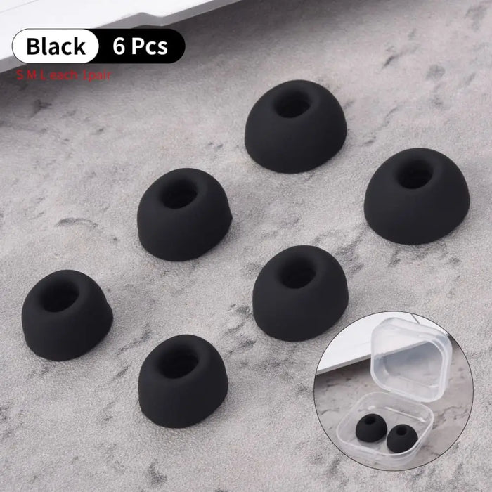 6pcs Silicone Oval Mouth Ear Tips For Lenovo Lp1s Tws