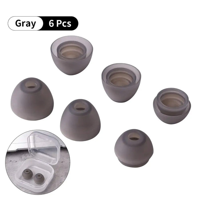 6pcs Silicone Ear Tips For Soaiy A1 A1s T2 T3s T5 F2 F3