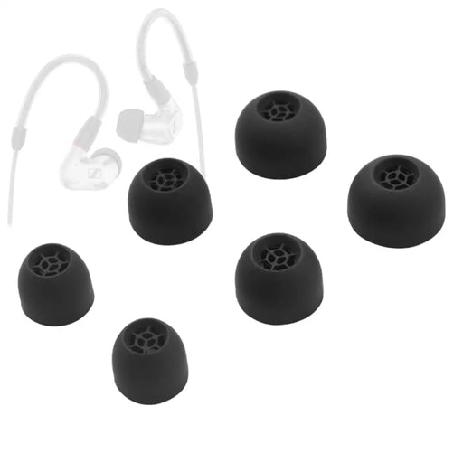 6pcs Soft Silicone Ear Tips With Filter For Sennheiser