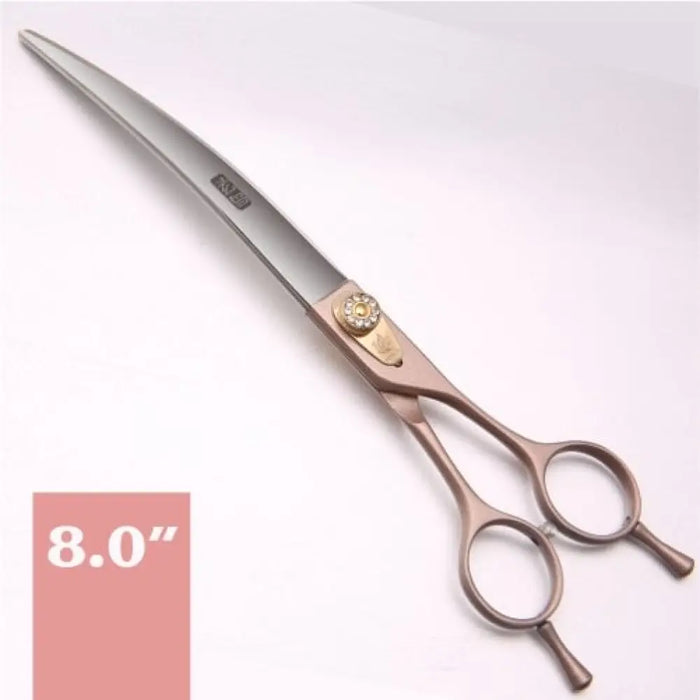 7 7.5 8 Inch Pet Scissors For Dogs Grooming Curved Shears