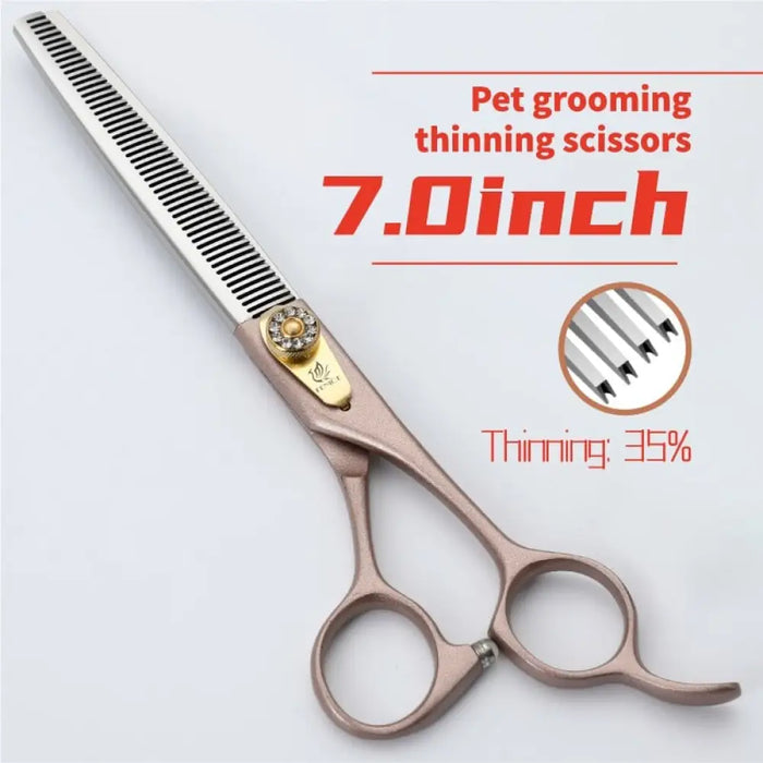 7 7.5 Inch Professional Pet Dog Grooming Thinning Scissors