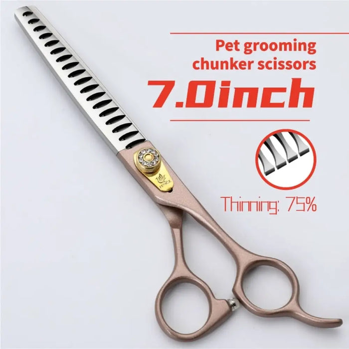 7 7.5 Inch Professional Pet Dog Grooming Thinning Scissors