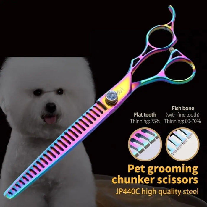 7 8 Inch Dog Thinning Scissors Professional Pet Grooming