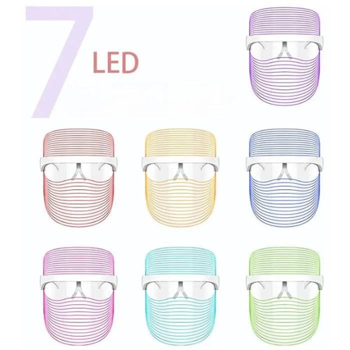 7 Colours Led Facial Mask Light Skin Care Device For Home